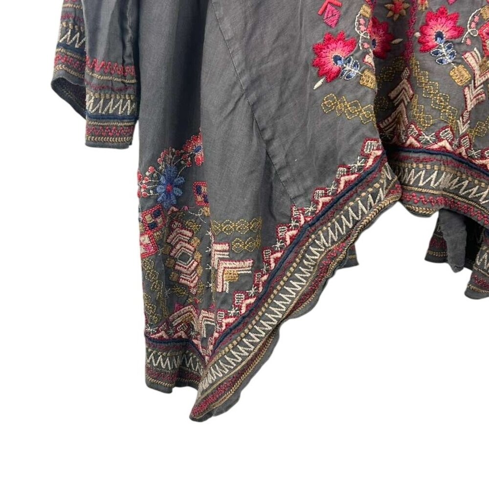 Johnny Was Women’s XL Frederique Draped Cardigan Embroidery Linen Blend - Picture 15 of 16